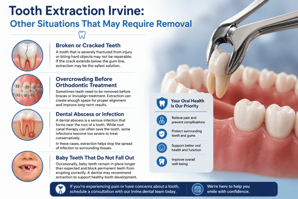 Tooth Extraction Irvine Other Situations That May Require Removal